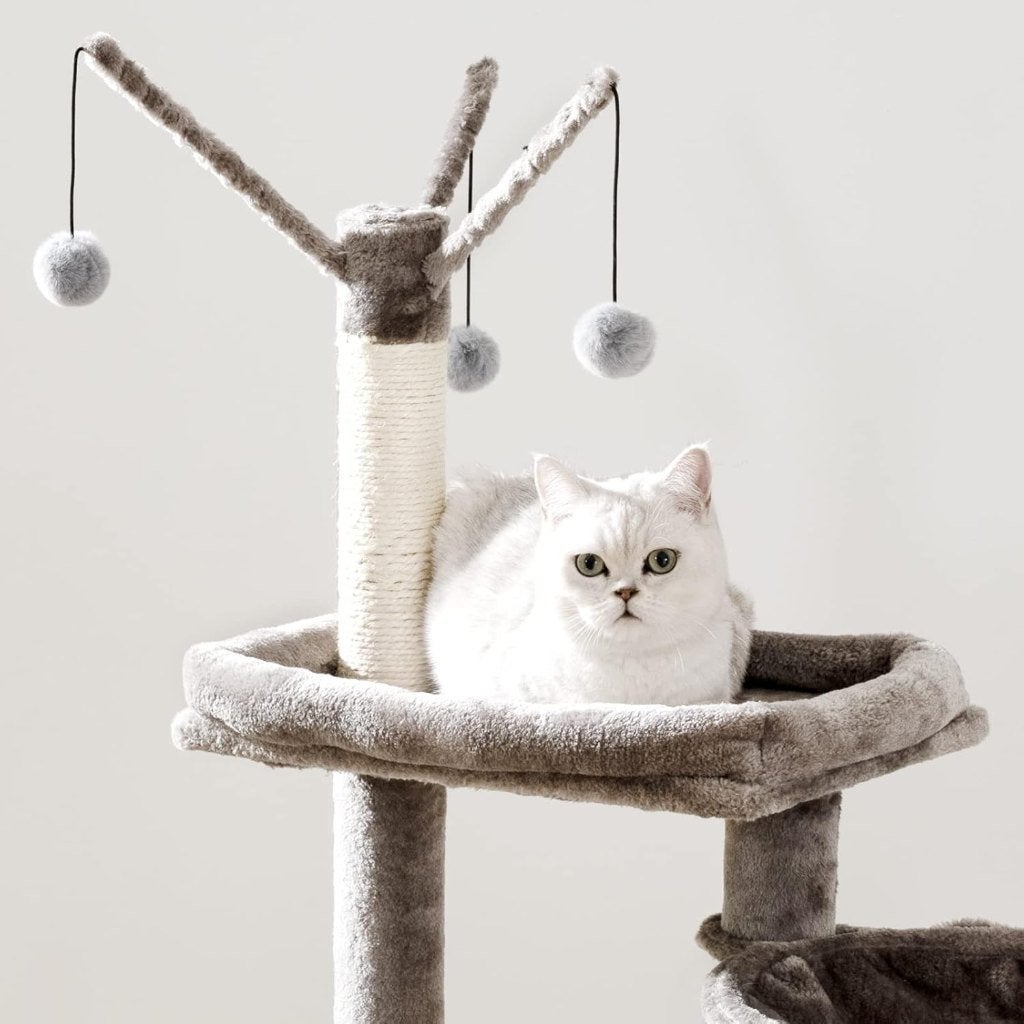 Foto 11 van Nieuw Kattenmeubel- krabpaal met kattenbak-60L x 48B x 150cm
