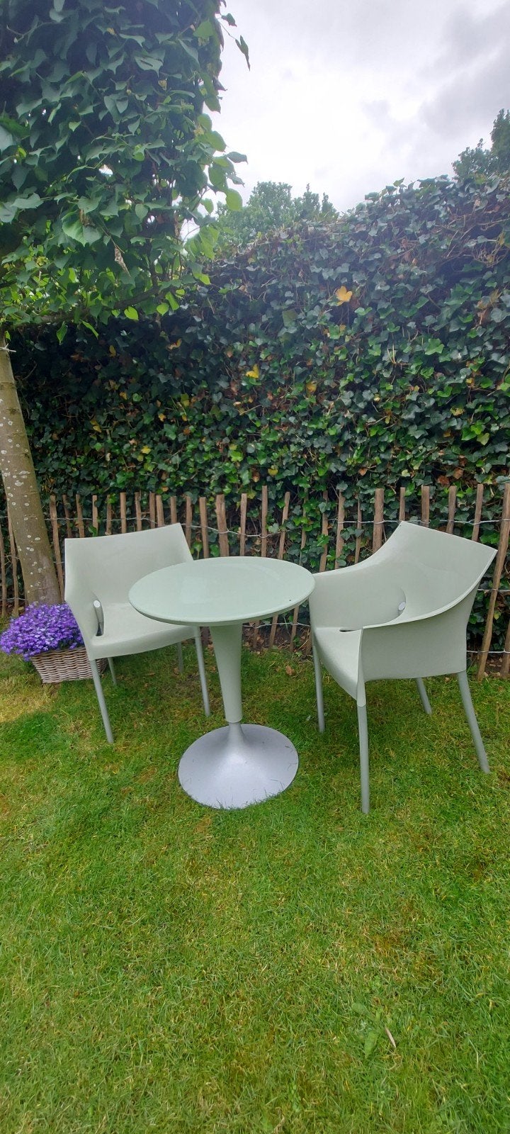 Kartell tuinset Philippe Starck, 2 zitplaatsen, Kunststof, Gebruikt, Ophalen of Verzenden
