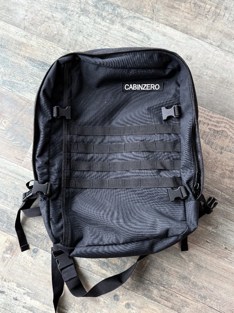 CabinZero Military 44L rugzak Absolute Black, Ophalen of Verzenden, Gebruikt, Overige merken