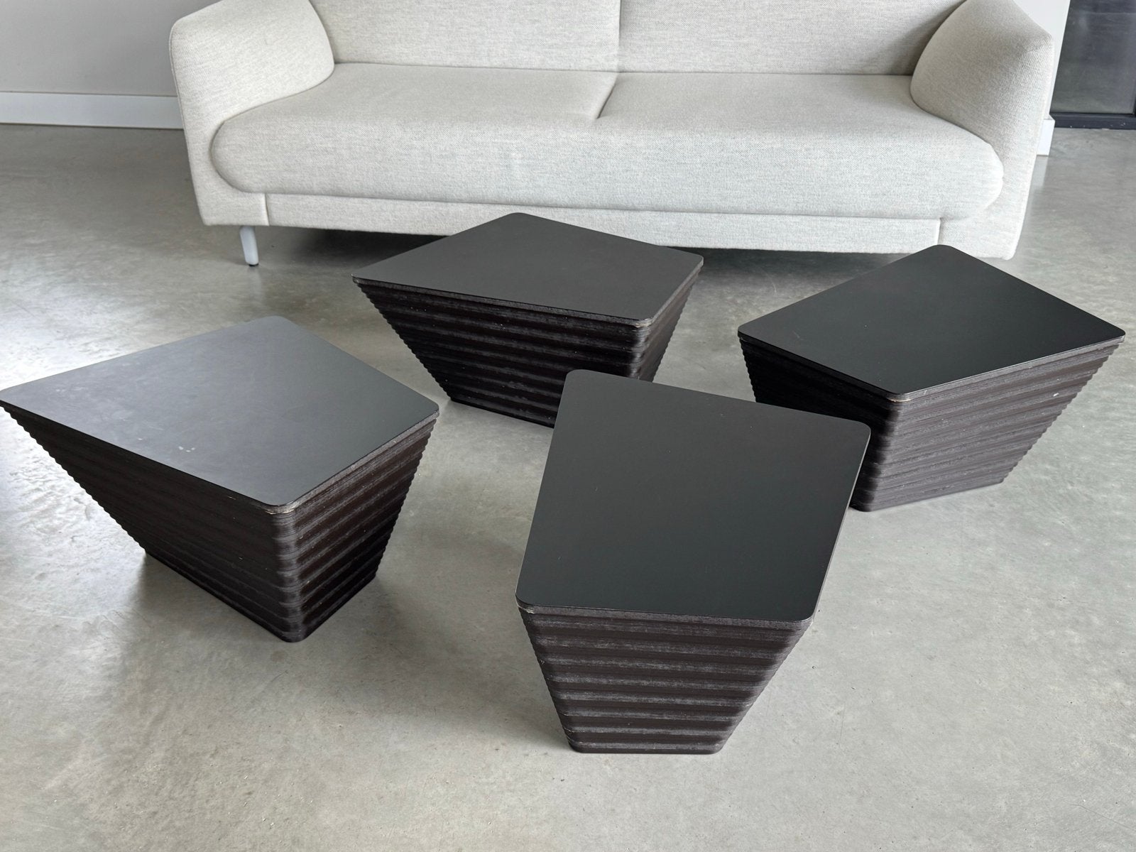Set van 4 Design Salontafels - Modern en Stijlvol, Huis en Inrichting, Tafels | Salontafels, Overige materialen, Design pode rolf benz