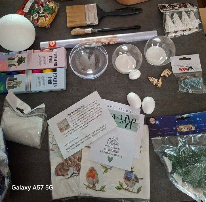 Groot pakket knutselspullen voor diverse projecten, Hobby en Vrije tijd, Knutselen, Gebruikt, Meerkleurig, Ophalen of Verzenden