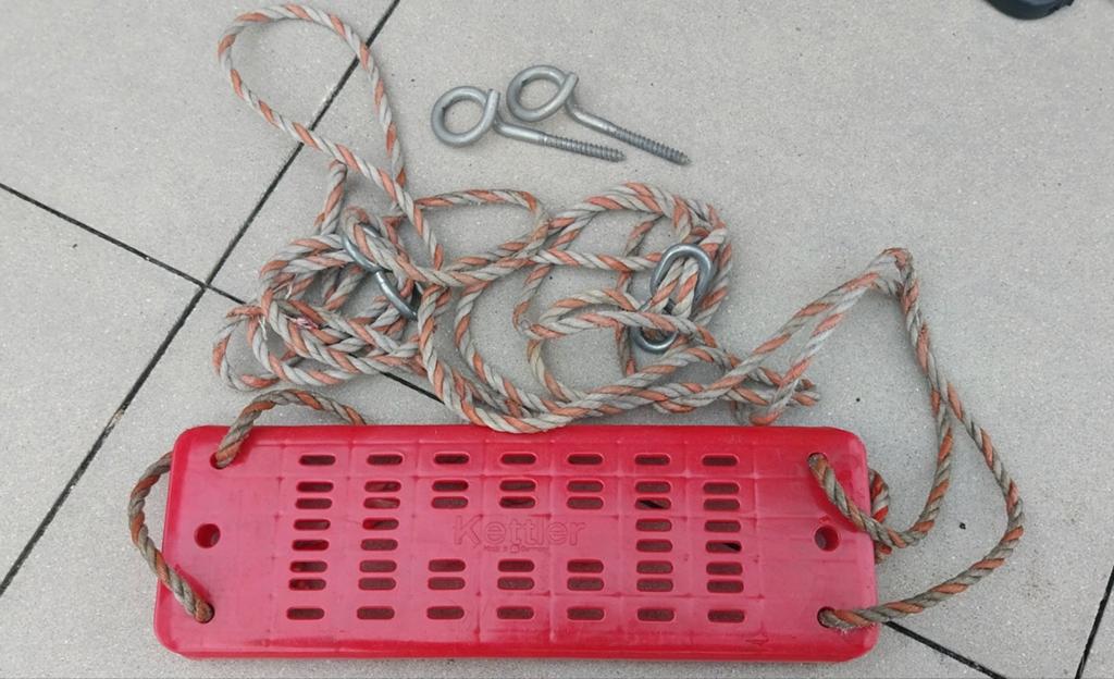 Kettler schommelplank en haken, Ophalen, Gebruikt