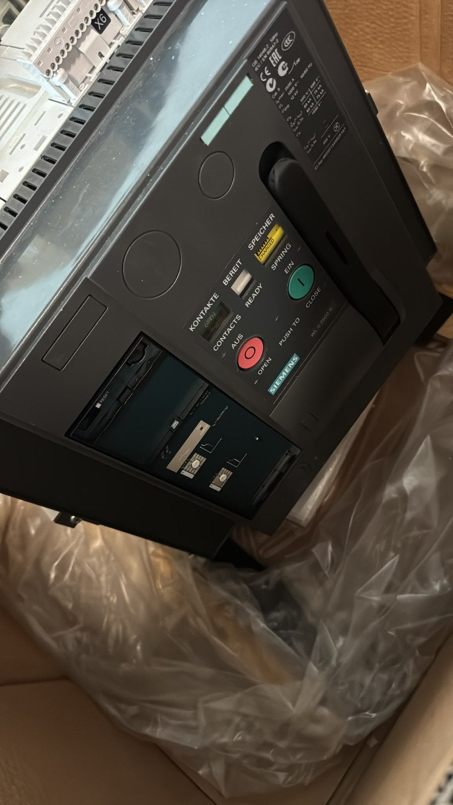 Siemens SENTRON WL vermogensschakelaar nieuw!, Ophalen, Nieuw, Siemens, Schakelaar
