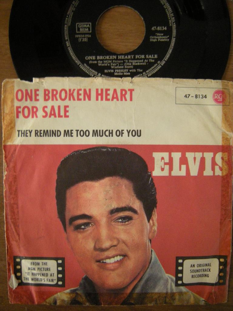Elvis Presley (One Broken Heart For Sale), Gebruikt, 7 inch, Single, Ophalen of Verzenden