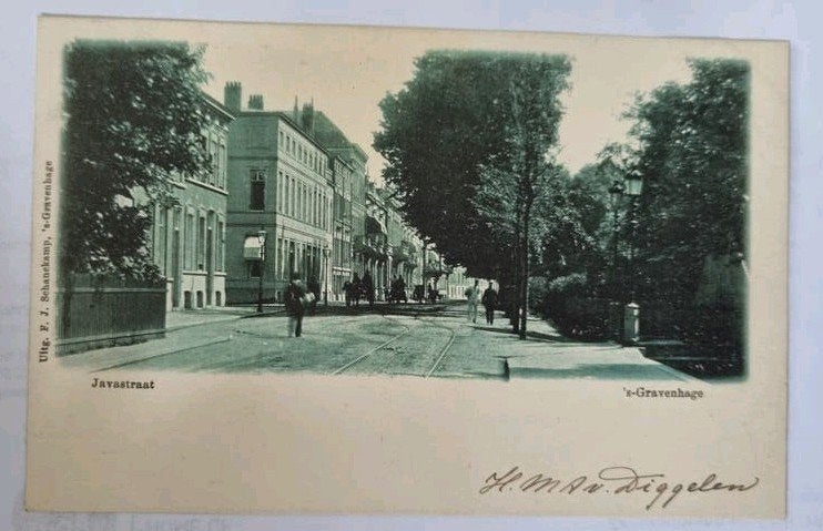Ansichtkaart Den Haag Javastraat Uitg. J. Schansekamp, Ophalen of Verzenden, Voor 1920, Gelopen, Zuid-Holland