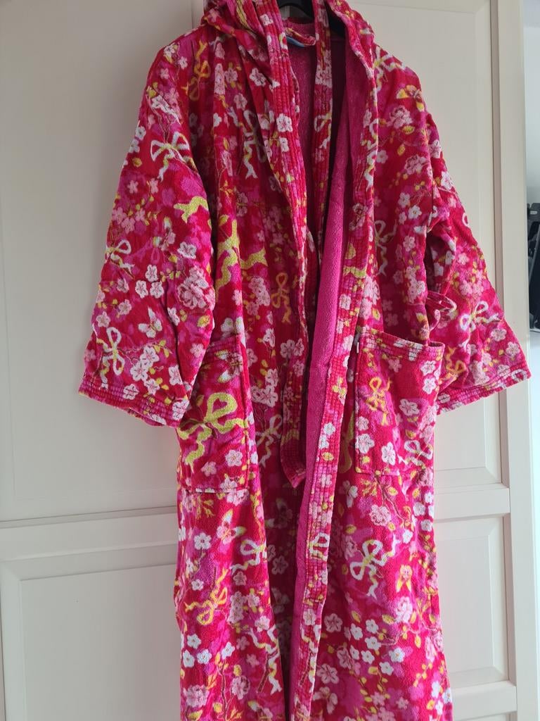 Pip Studio badjas roze met bloemen en strikjes, Pip Studio, Ophalen of Verzenden, Gedragen