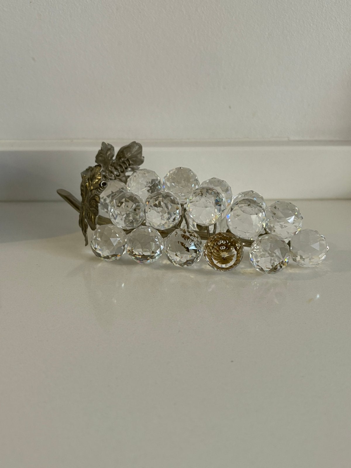 Swarovski druiventros zilver zeldzaam, Ophalen of Verzenden, Zo goed als nieuw, Figuurtje