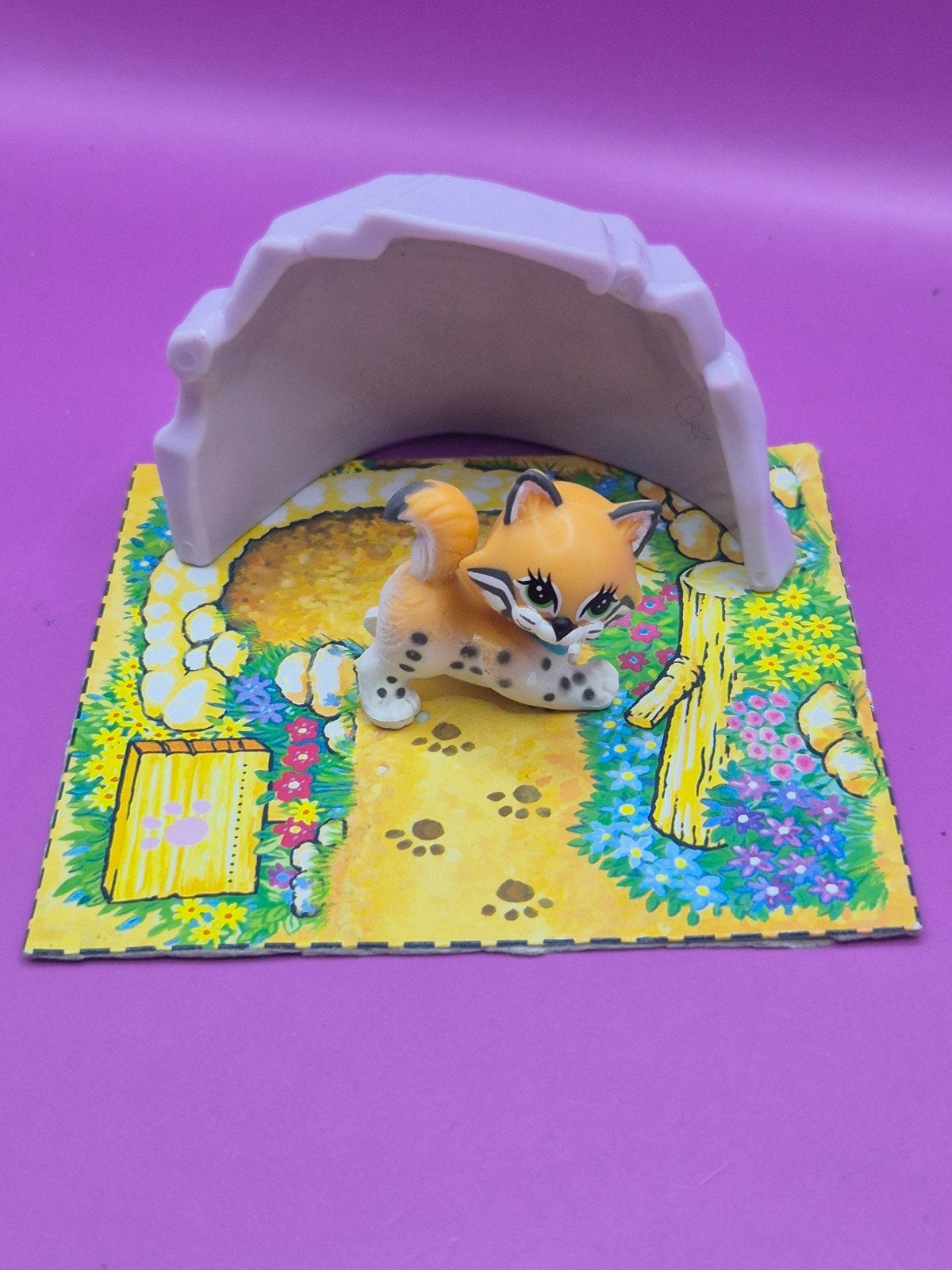 Vintage littlest petshop lps baby bobcat kenner, Ophalen, Jongen of Meisje
