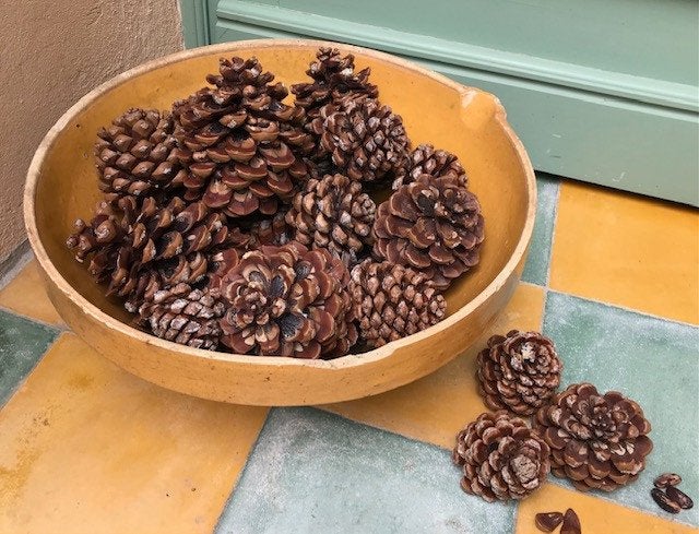 Antieke Provençaalse oker gele tian 19e eeuw, Antiek en Kunst, Ophalen of Verzenden