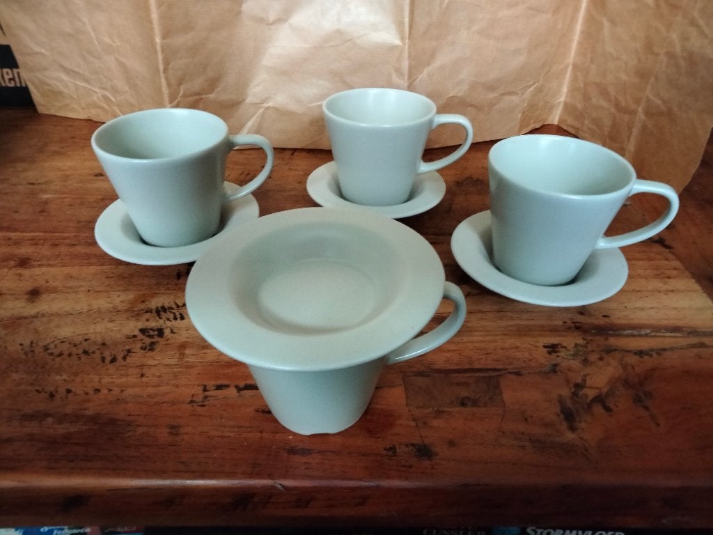 Vintage kopjes (4) dinera ikea, Vintage, IKEA, Ophalen of Verzenden, Zo goed als nieuw