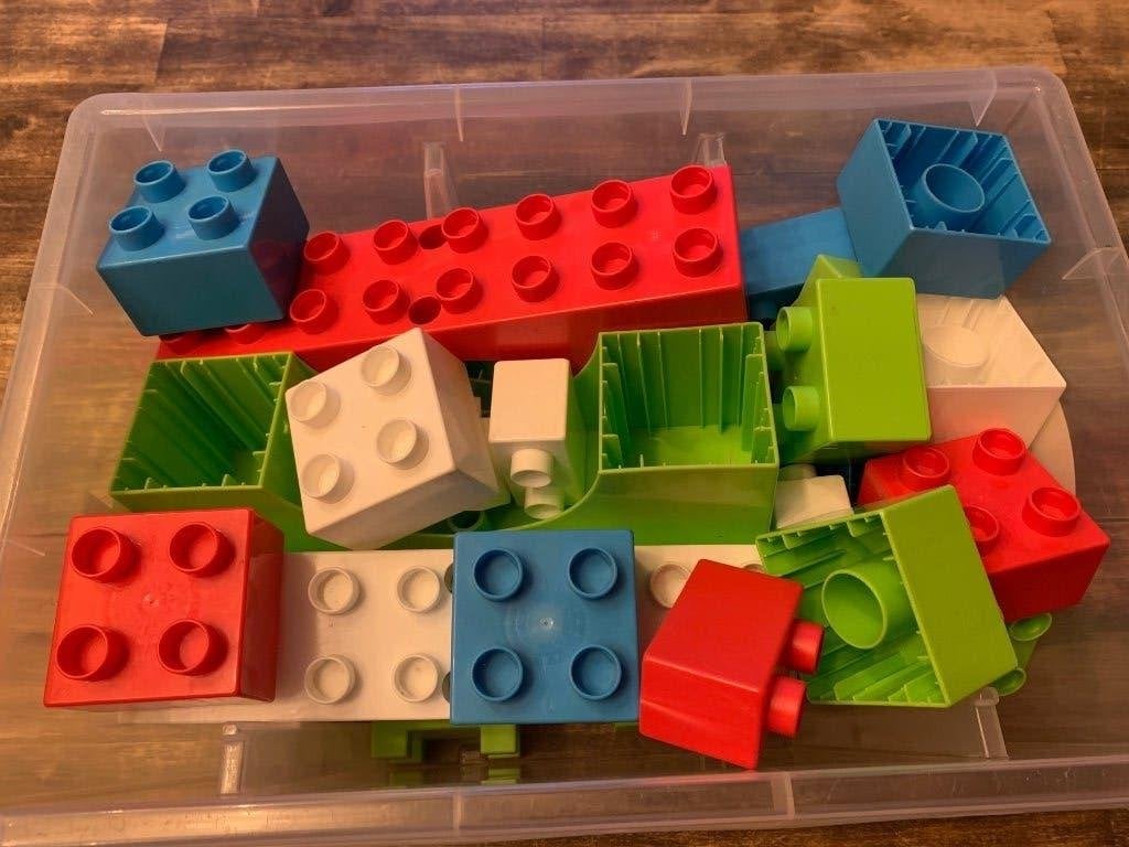 Duplo-achtige blokken, Ophalen, Gebruikt