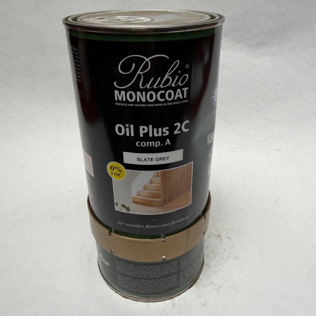 Rubio Monocoat 2C Oil Hout Olie Lak Slate Grey 1.3L