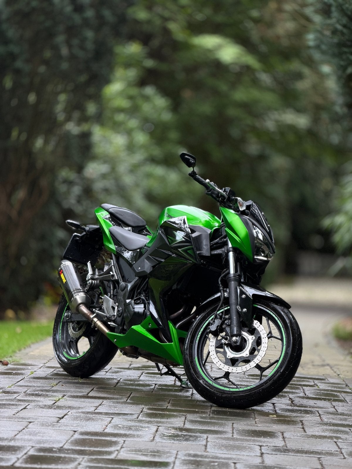 Kawasaki Z300 ABS | 2015 | Slechts 6.620 km | Akrapovič, Motoren, 2 cilinders, Sportuitlaat, Gebruikt, Particulier