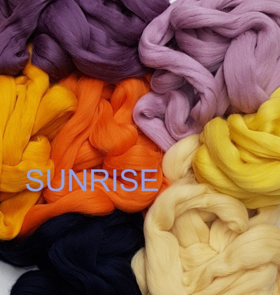 assortipakket merino lontwol sunrise, sunset, Verzenden, Nieuw, Los Vilt, Linschoten
