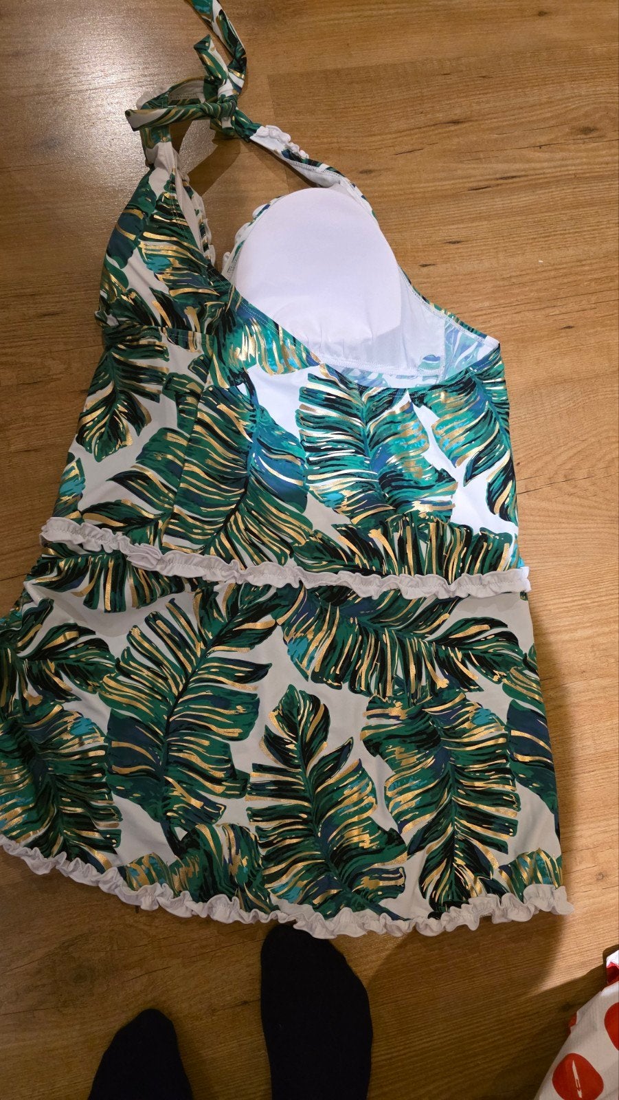 Bonprix badpak maat 50 met tropische print, Bonprix, Meerkleurig, Nieuw, Badpak