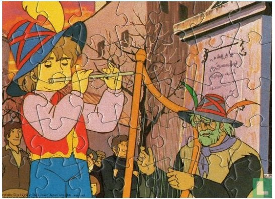 Vintage Oude puzzel - Remi - Alleen op de wereld uit 1979, Ophalen of Verzenden