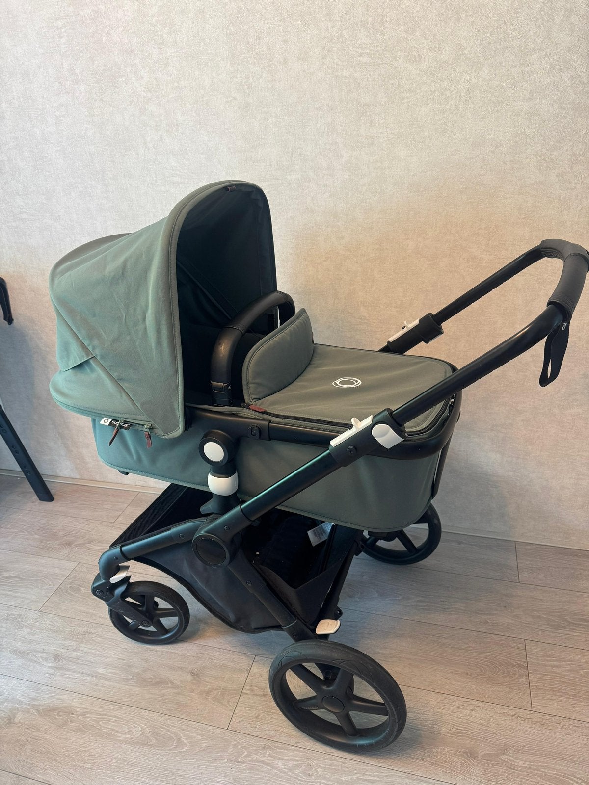Bugaboo Fox cub green forest & bugaboo maxicosi turtle air, Ophalen, Zo goed als nieuw, Bugaboo