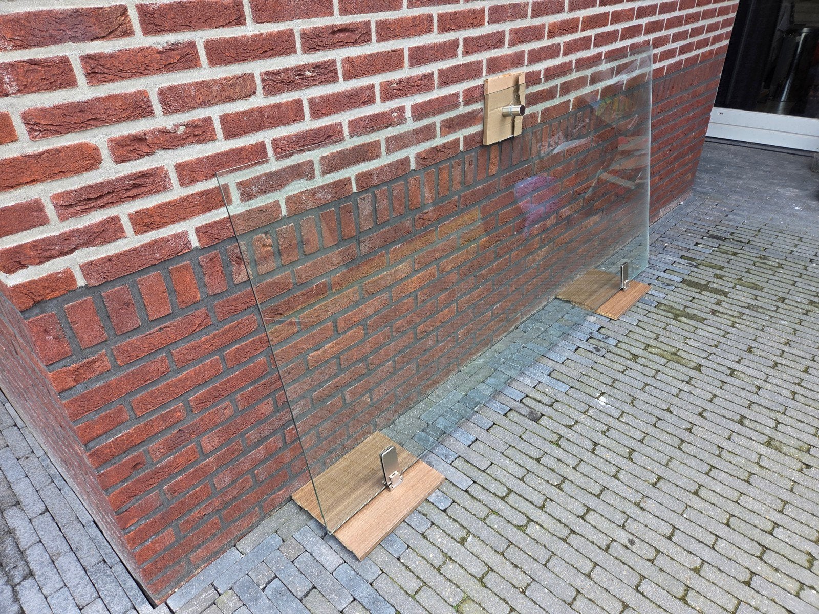 Douchedeur van glas 203 x 100 cm, Gebruikt, 80 tot 120 cm, Glasplaat, 160 cm of meer