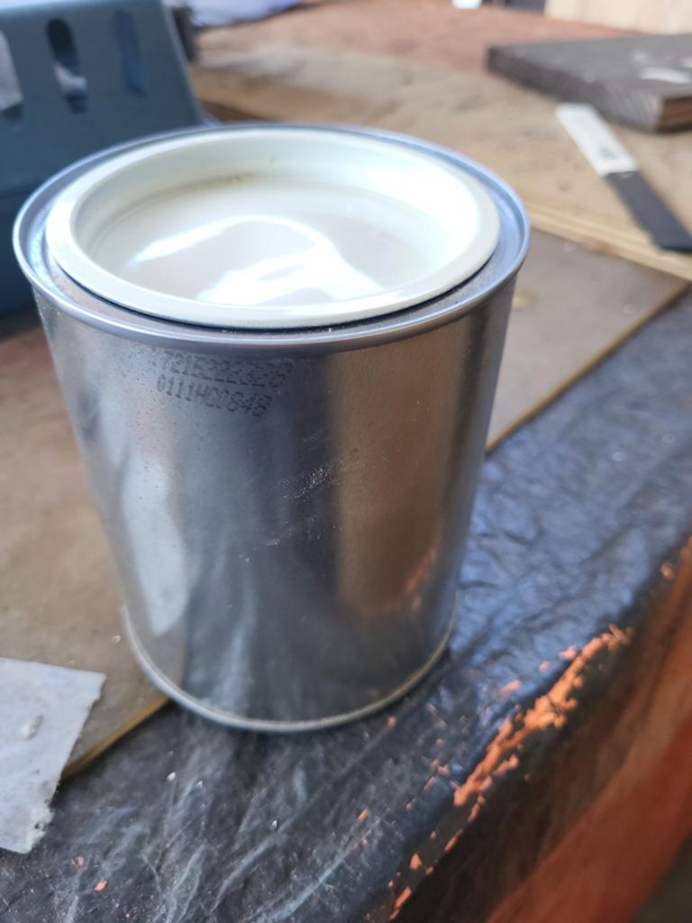 15 liter creme witte verf, nieuw in doos, Ophalen, Nieuw, Wit