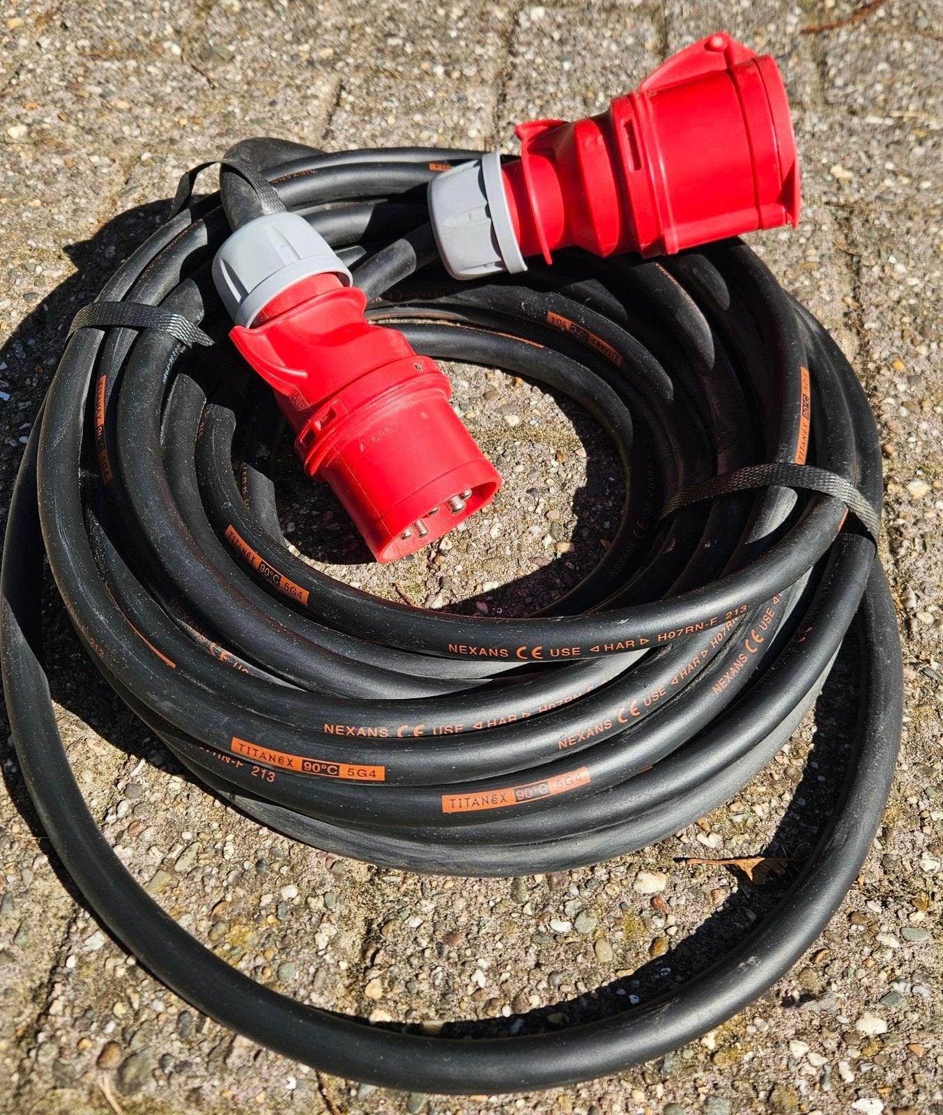 NEXANS TITANEX H07RN-F 5G4 stroomkabel met CEE stekkers, Ophalen of Verzenden, Nieuw, Overige merken, Kabel of Snoer