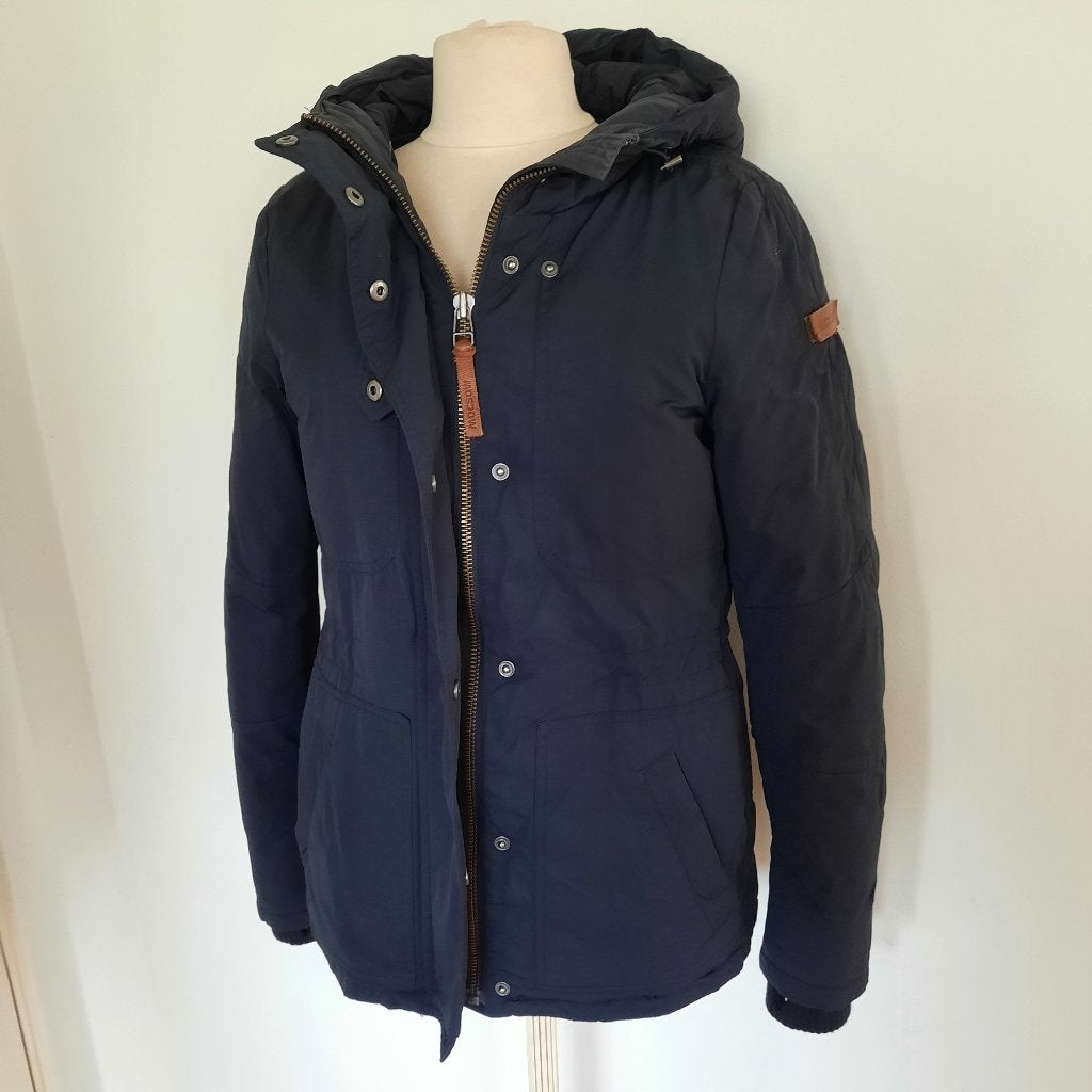 MOSCOW parka jas dons donker blauw maat S, Kleding | Dames, Maat 38/40 (M), Blauw, Ophalen of Verzenden, Moscow