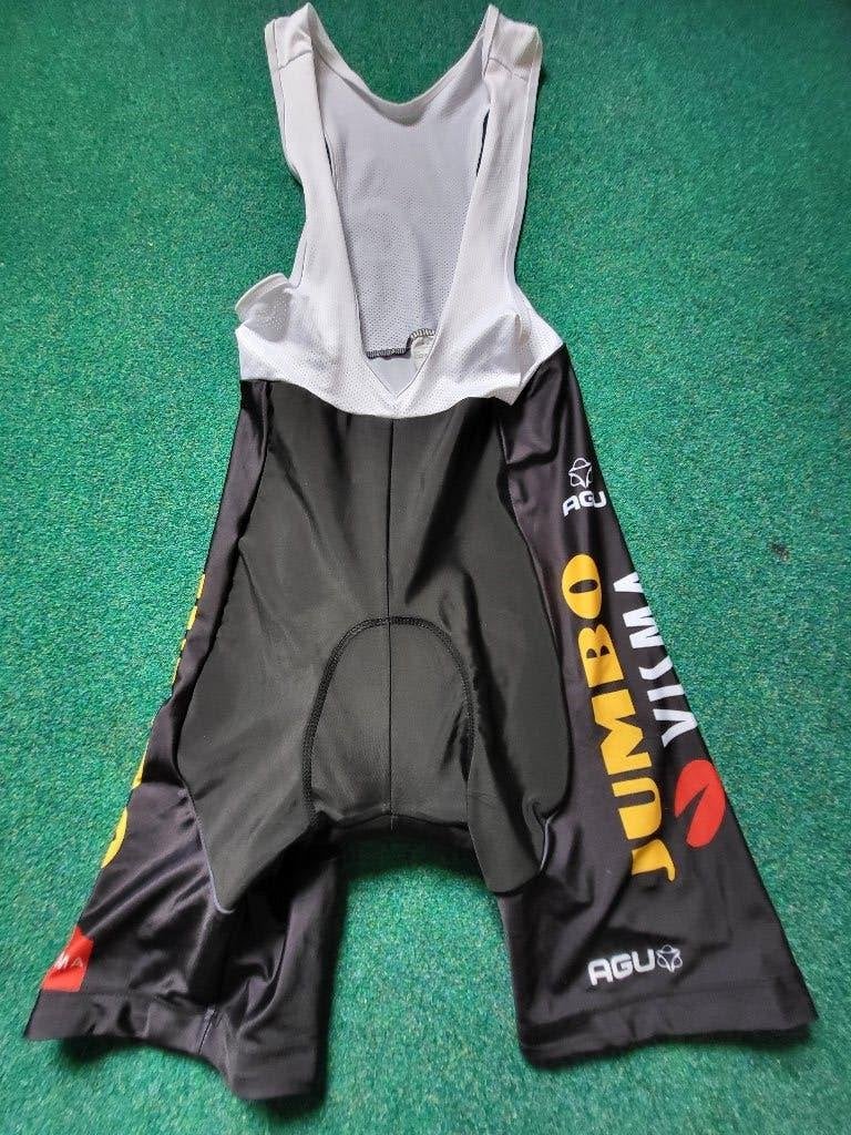 Jumbo visma fiets broek, Heren, Ophalen of Verzenden, Zo goed als nieuw, L