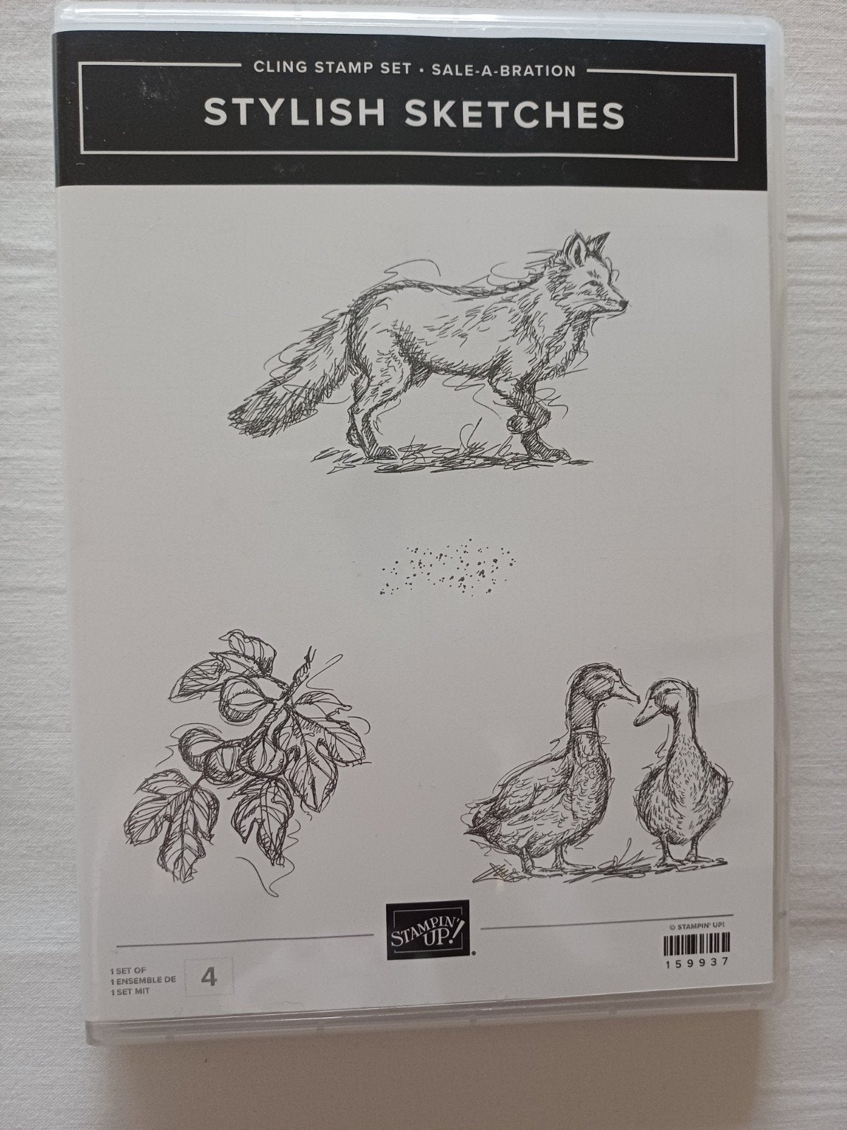 Stampin' Up! Stylish Sketches Stempelset, Ophalen of Verzenden, Gebruikt