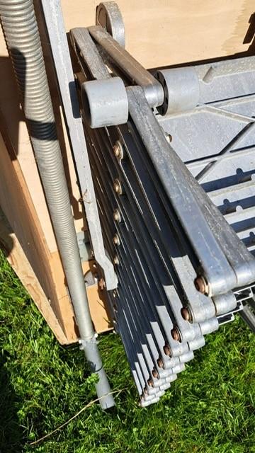 Schaartrap met kist, lengte trap uitgetrokken 2,70 m, Doe-het-zelf en Verbouw, Ophalen, Gebruikt, Trap, Opvouwbaar of Inschuifbaar