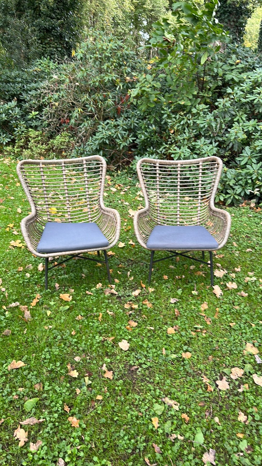 Twee tuinstoelen, Tuin en Terras, Ophalen, Zo goed als nieuw, Kunststof