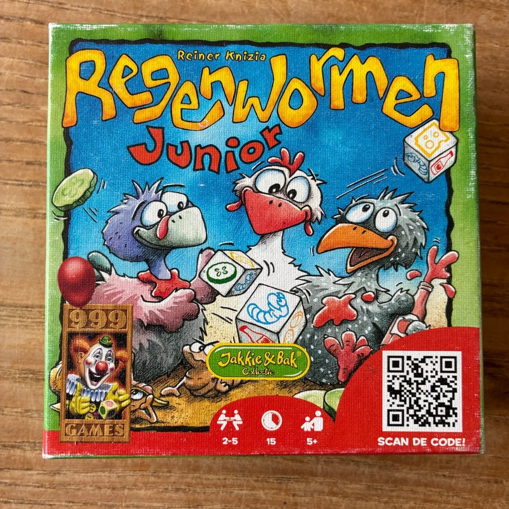 999 games - Regenwormen Junior (2-5 spelers, 5+ jaar), Vijf spelers of meer, Ophalen of Verzenden, Zo goed als nieuw, 999 Games