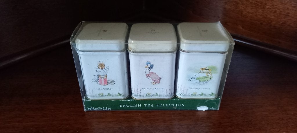 Beatrix Potter Thee Selectie - 3 Blikjes, Verzamelen, Blikken, Ophalen of Verzenden, Nieuw, Thee, Overige merken
