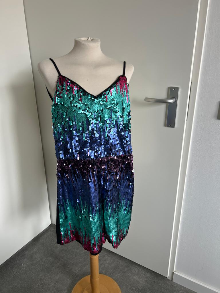 MyMo at Night pailletten jumpsuit - Nieuw met kaartjes, Kleding | Dames, Jumpsuits, Ophalen of Verzenden, Nieuw, Maat 42/44 (L)