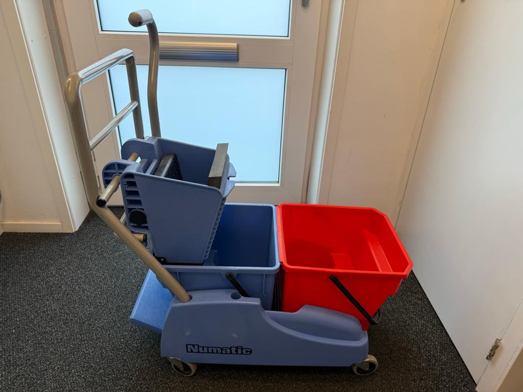 Numatic moppenkarren met dubbele emmer (6 stuks), Ophalen, Dweilemmer, -bak, of -wagen