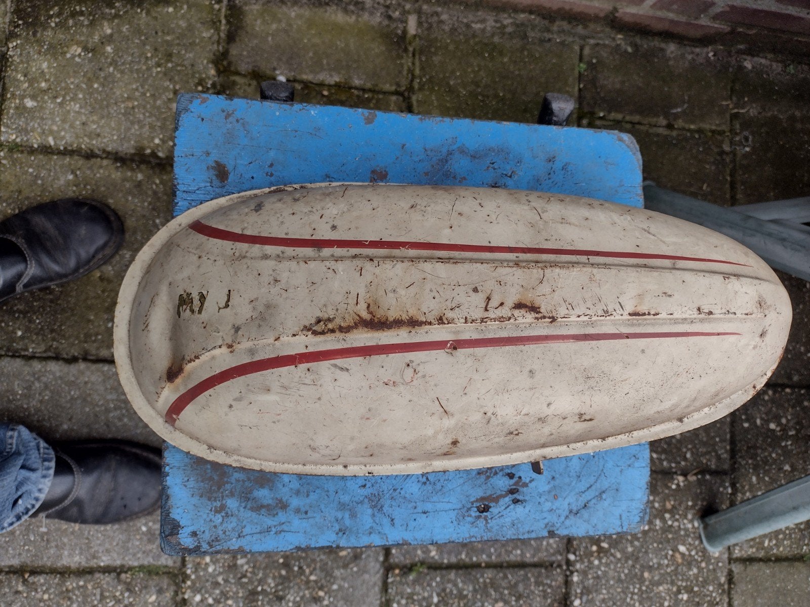 Tank DKW, Fietsen en Brommers, Brommeronderdelen | Oldtimers, Ophalen, Gebruikt, Tank, Overige merken