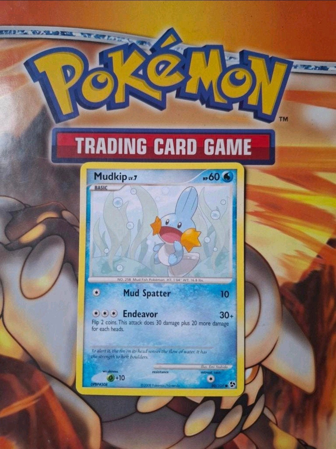 Mudkip 80/106 Diamond&Pearl Great Encounters pokemon kaart, Ophalen of Verzenden, Gebruikt, Losse kaart