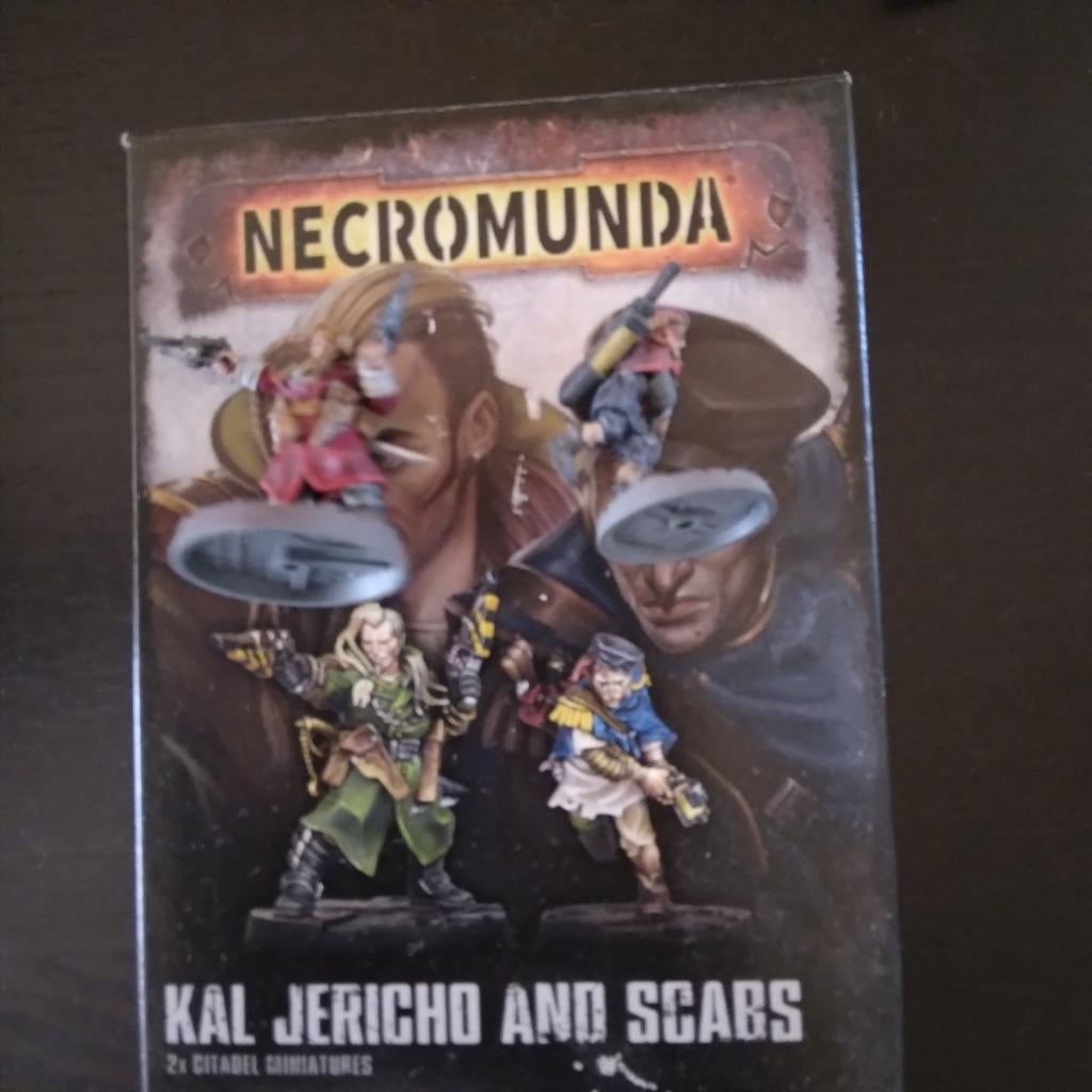 Necromunda Kal Jerico en Scabs Figuren, Ophalen of Verzenden, 1:50 of kleiner