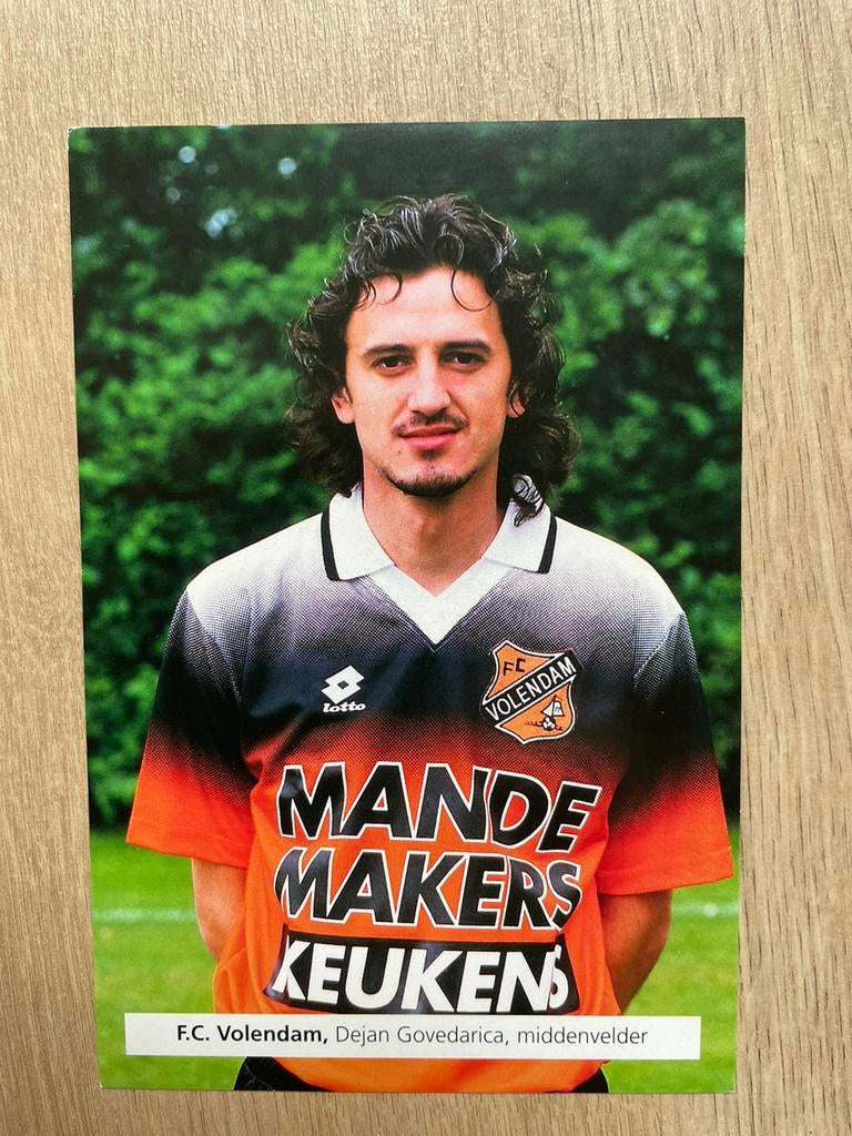 Fotokaart Govedarica (Volendam , RKC) ., Verzamelen, Sportartikelen en Voetbal, Ophalen of Verzenden, Nieuw, Spelerskaart
