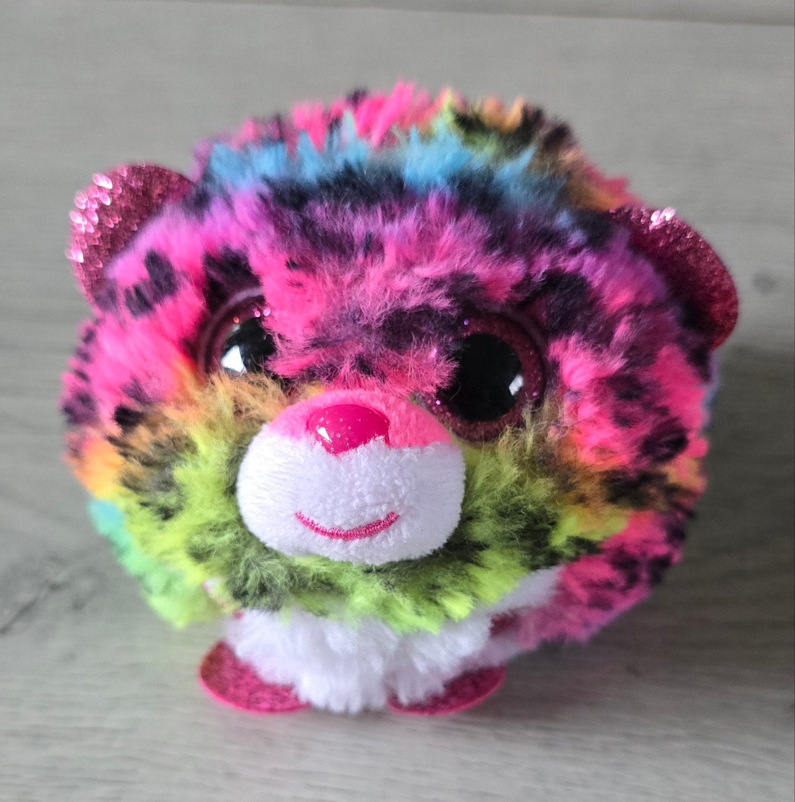 Ty Beanie Boo - Dotty de luipaard - 7 cm, Overige typen, Ophalen of Verzenden, Zo goed als nieuw, Meerkleurig