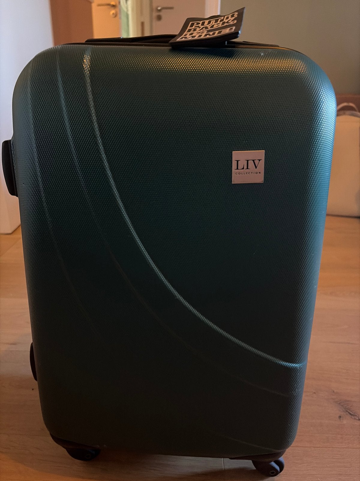 Donkergroene LIV Collection handbagage koffer, Ophalen, 40 tot 60 cm, 30 cm of meer, Gebruikt
