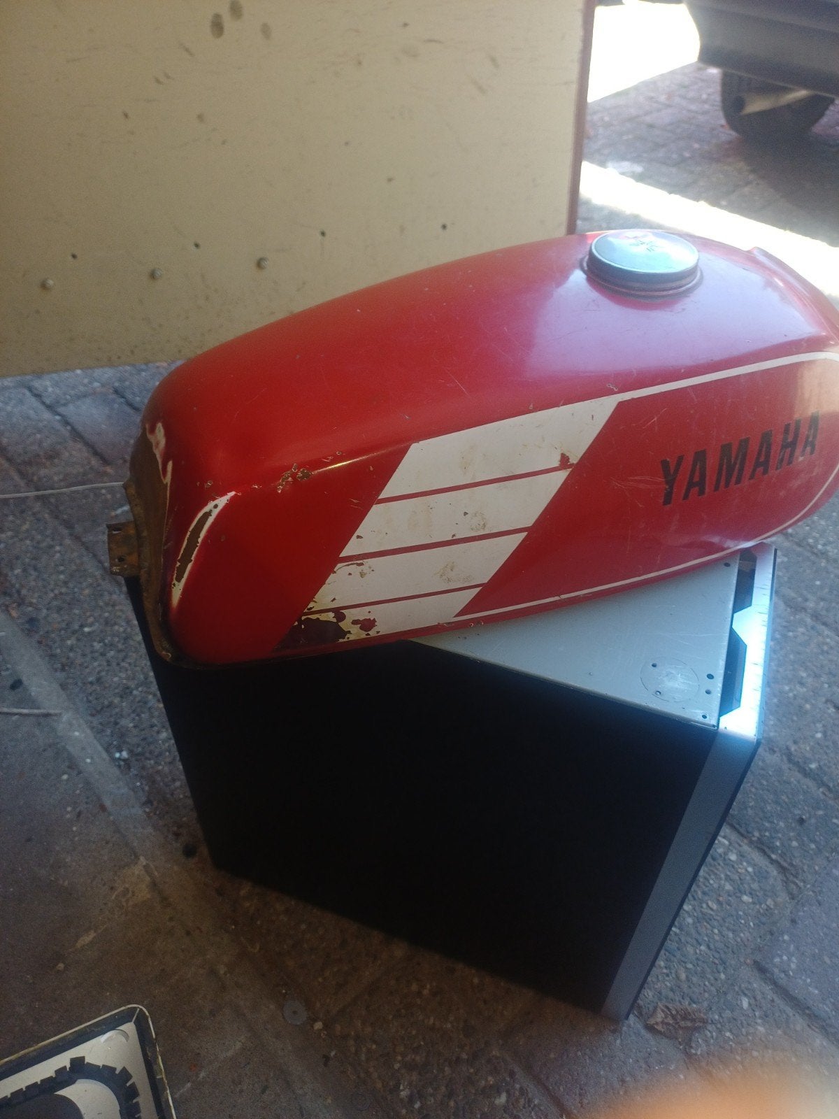 Yamaha FS1 Tank -  voor restauratie, Motoren, Onderdelen | Overige, Ophalen of Verzenden