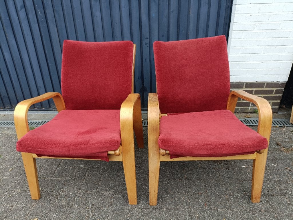 Cees Braakman stoelen, loungestoelen, nederlands design, Ophalen, Gebruikt, Twee, Vintage, retro, antiek, design, mid century