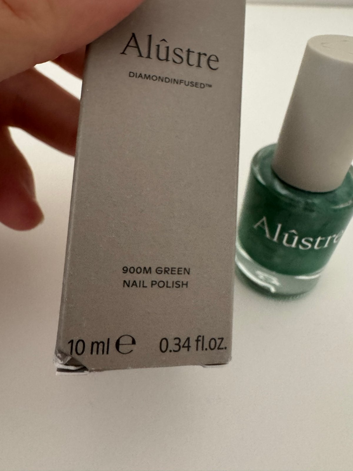 Alûstre Diamondinfused Nagellak 900M Green 10ml, Ophalen of Verzenden, Nieuw, Overige typen