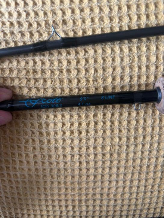 Scott High Performance Vliegenhengel 9'0" 8 LINE, Watersport en Boten, Hengelsport | Vliegvissen, Ophalen of Verzenden, Gebruikt