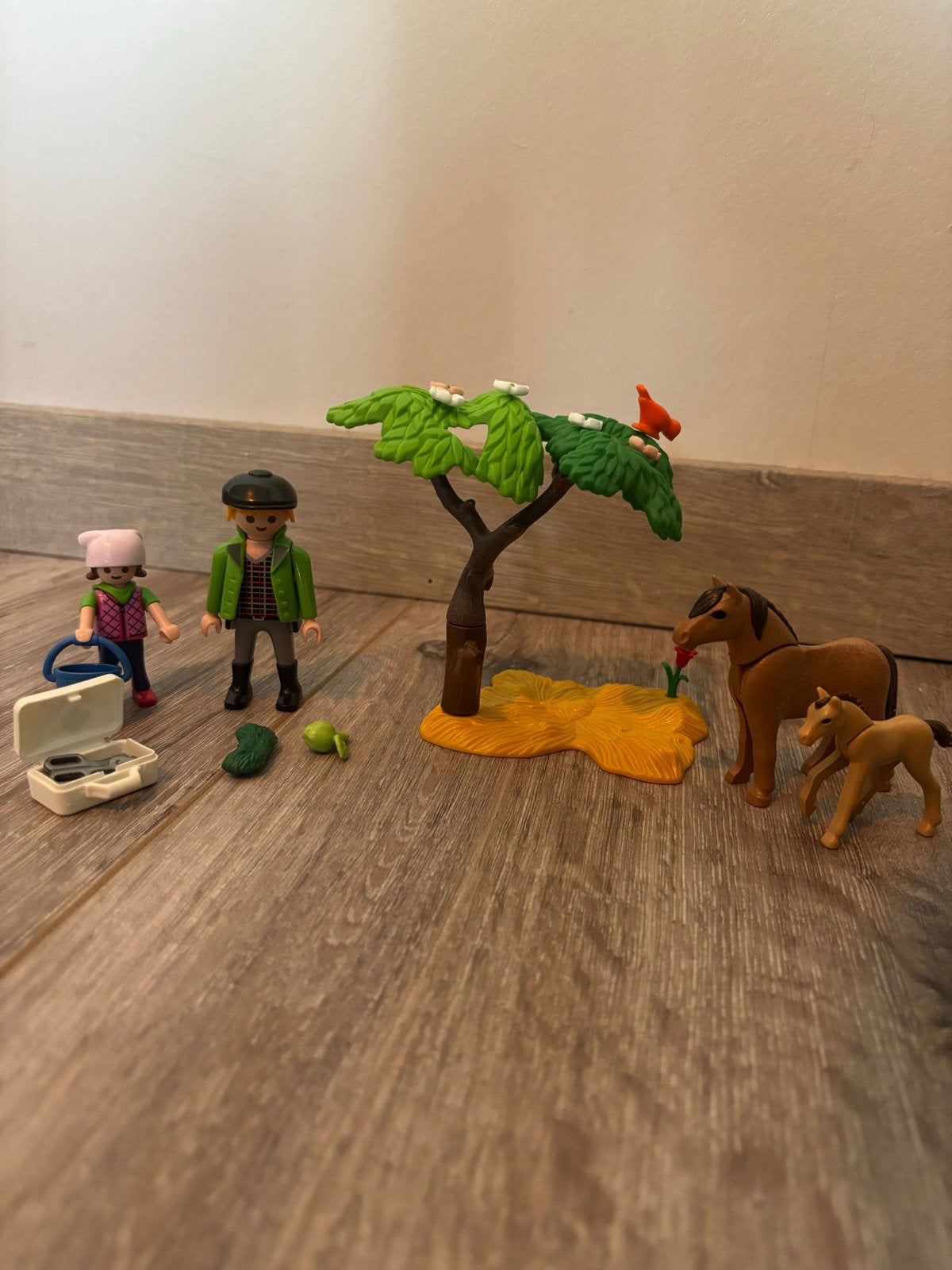 Playmobil 6949 5687 Paard met veulen, Complete set, Ophalen of Verzenden, Zo goed als nieuw, Country