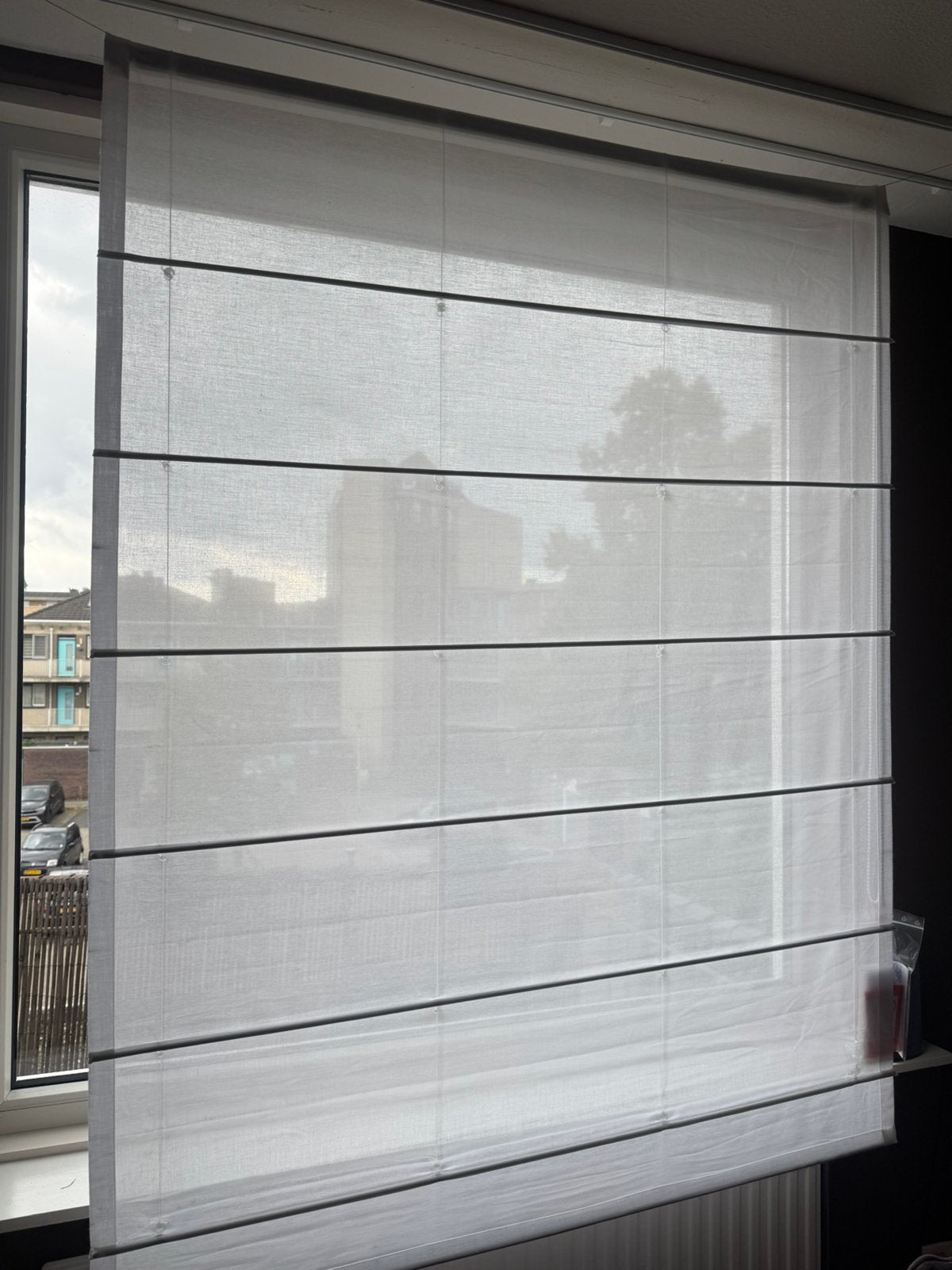 Nieuw ADO vouwgordijn – ca. 120 x 160 cm – wit/crème, Ophalen of Verzenden, Zo goed als nieuw, Crème