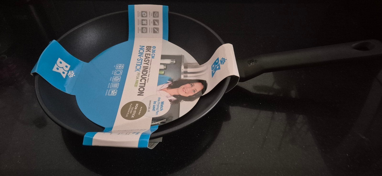 BK Easy Induction Koekenpan 26 cm - Nieuw, Overige typen, Nieuw, Ophalen of Verzenden, Zwart