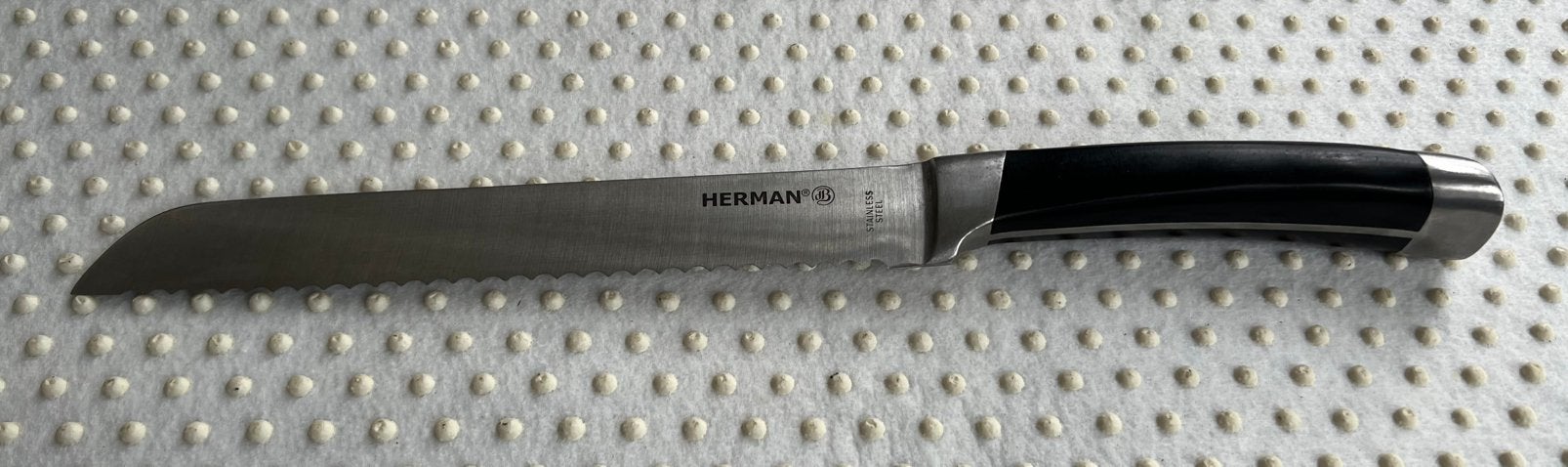 t.k.Herman den Blijker RVS broodmes, Ophalen of Verzenden, Zo goed als nieuw