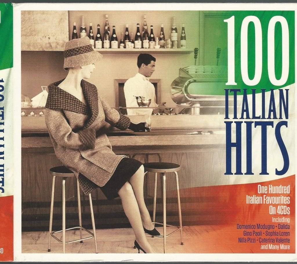 100 Italian Hits = 4cd BOX oa.Mina,Pavone,Bindi,Loren = 7,99, Ophalen of Verzenden, Zo goed als nieuw