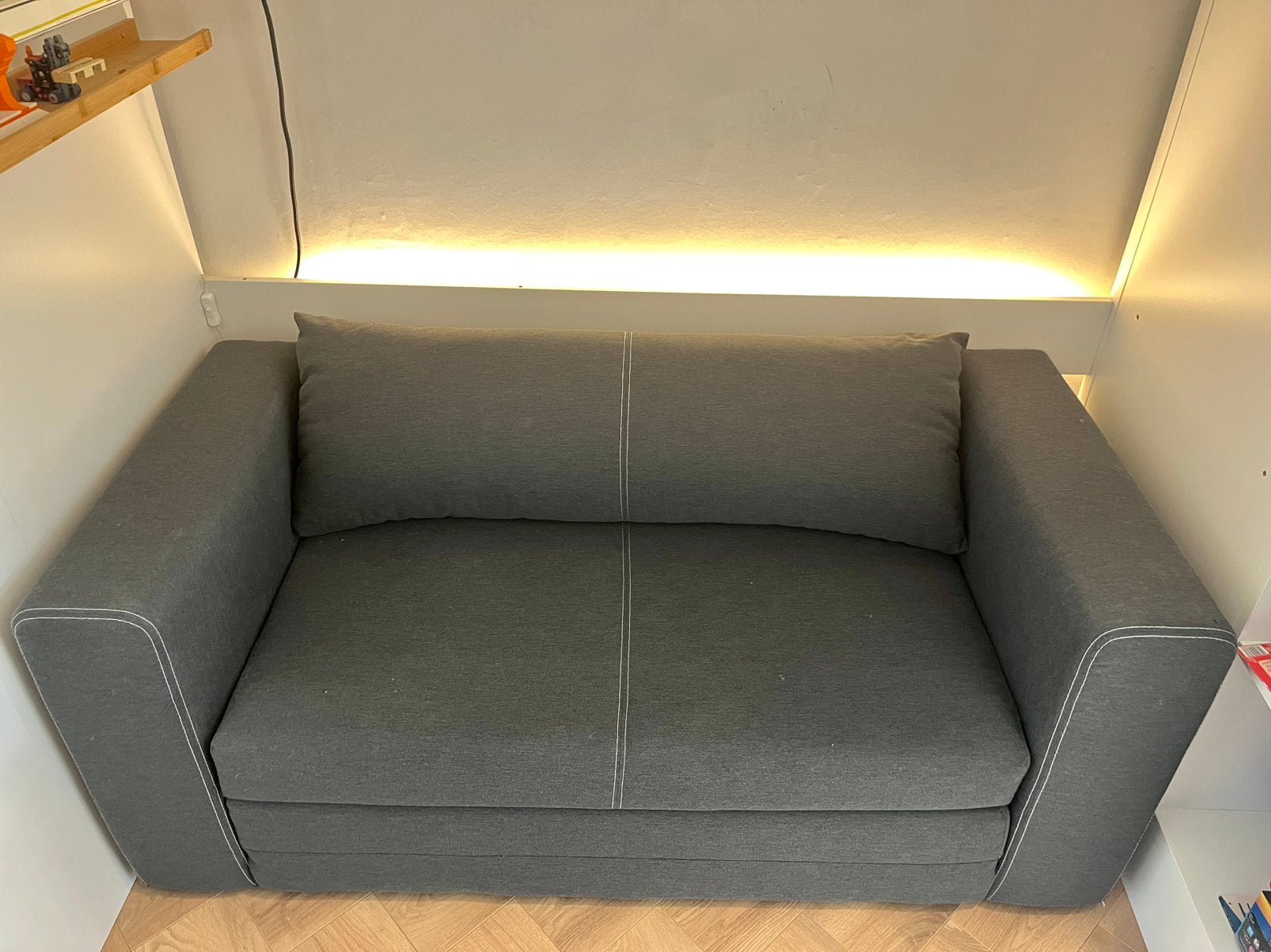 IKEA Askeby slaapbank als nieuw, Huis en Inrichting, Ophalen, Zo goed als nieuw, Tweepersoons