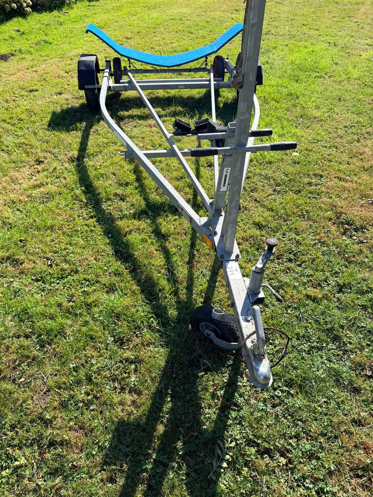Kalf Combi Large boottrailer - met 49er strandtrolly, Ophalen, Minder dan 1500 kg, Gebruikt, 6 tot 9 meter